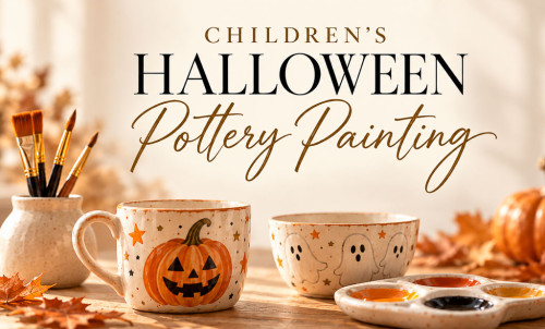 Children´s Halloween Pottery Painting